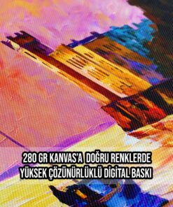 Alternative view of Göl Manzaralı Kanvas Tuval Tablo - Kanvas Evim