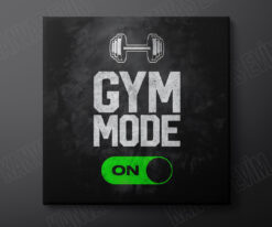Gym mode on Kanvas Tuval Tablo Çerçeveli Tablo