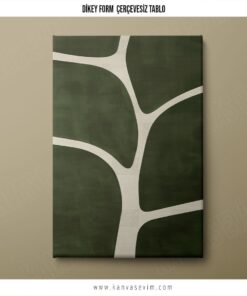 Doğadan İlham Alan Minimalist Ağaç Dalları Kanvas Tablo