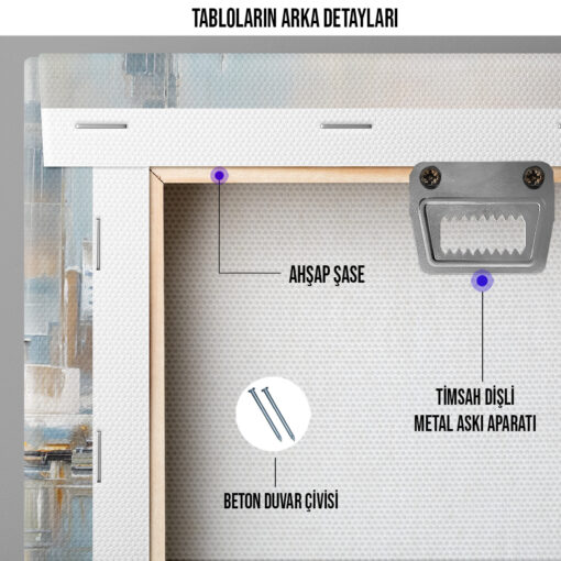 Modern Sehir Silueti Kanvas Tablo5