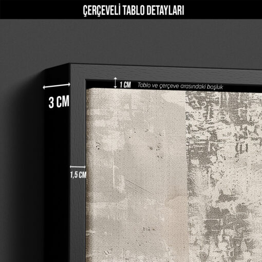 Sapkali Kadin Silueti Modern Minimalist Kanvas Tablo8