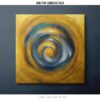 Evrenin Sarmalı Altın Spiral Soyut Kanvas Tablo