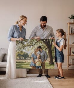 Yatay Kişiye Özel Kendi Resminden Fotoğrafından Kanvas Tablo